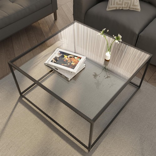 Glass coffee table modern - table,
