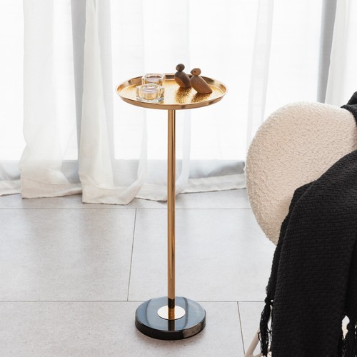 Side table gold adjustable - table,