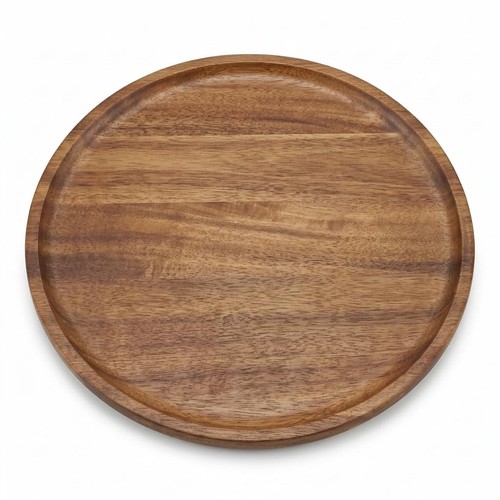 Inch round wood - tray, for