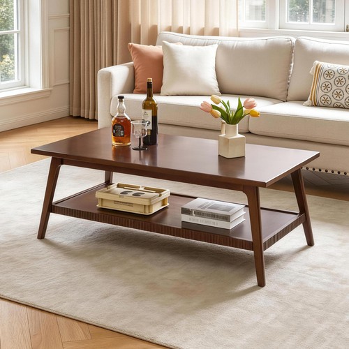 Solid wood coffee table - wood, 47.24"