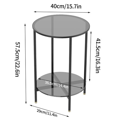 Modern glass nightstand side - glass,
