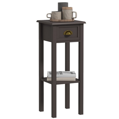 Tier side table with drawer - 2-tier,