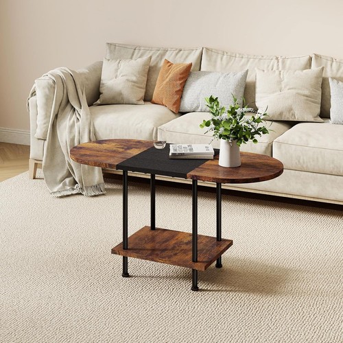 Two tone spliced coffee - coffee, table