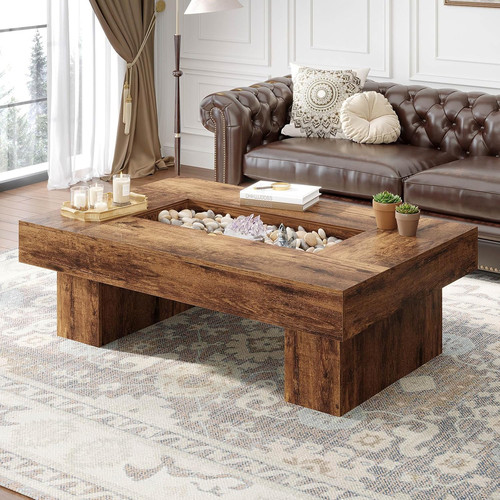 Inch rustic coffee table - rustic,