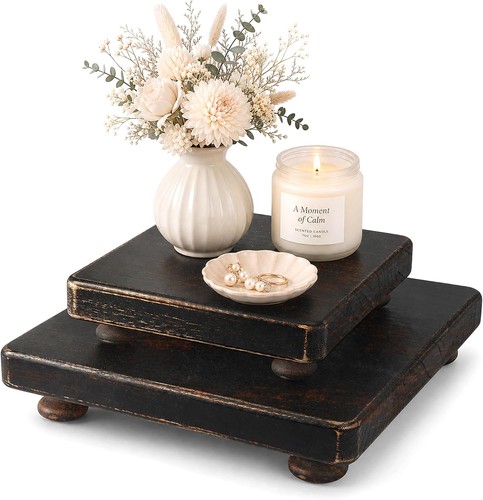 Piece set wood display - wood,